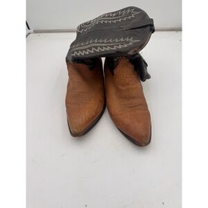 Vintage Cowtown Cowboy Boots Mexico Handmade Western Boots Men 16 Brown  Rodeo